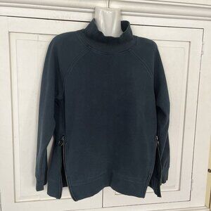 Athleta Cozy Karma Pullover Sweatshirt Soft Green XS P